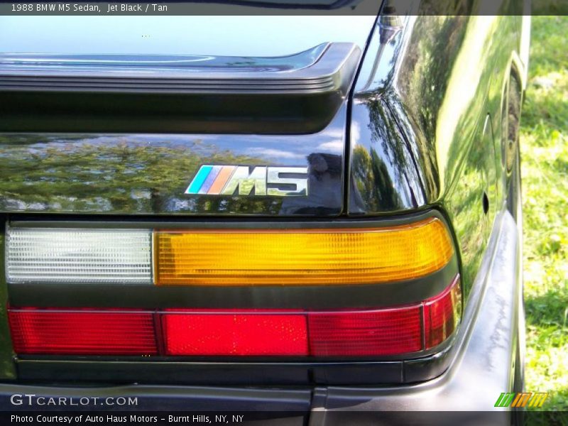 Jet Black / Tan 1988 BMW M5 Sedan