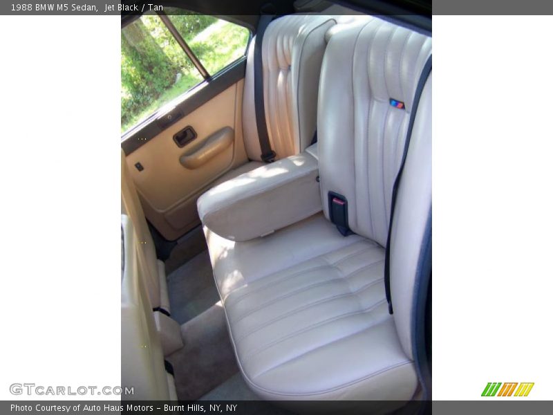 Jet Black / Tan 1988 BMW M5 Sedan