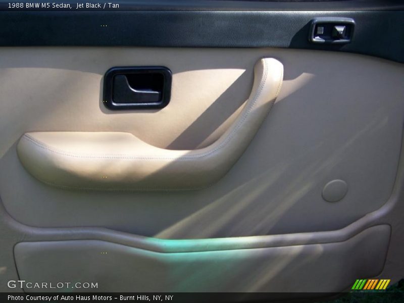 Jet Black / Tan 1988 BMW M5 Sedan