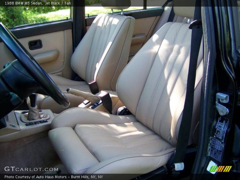 Jet Black / Tan 1988 BMW M5 Sedan