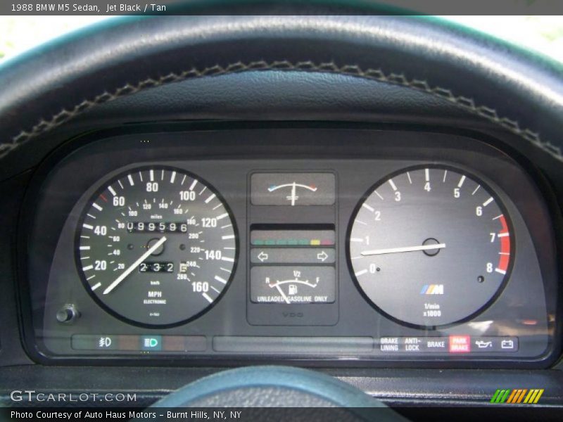 Jet Black / Tan 1988 BMW M5 Sedan