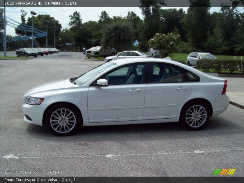 Ice White / Quartz 2010 Volvo S40 2.4i