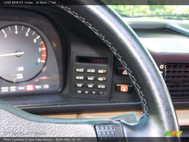 Jet Black / Tan 1988 BMW M5 Sedan