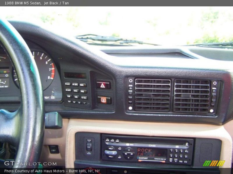 Jet Black / Tan 1988 BMW M5 Sedan