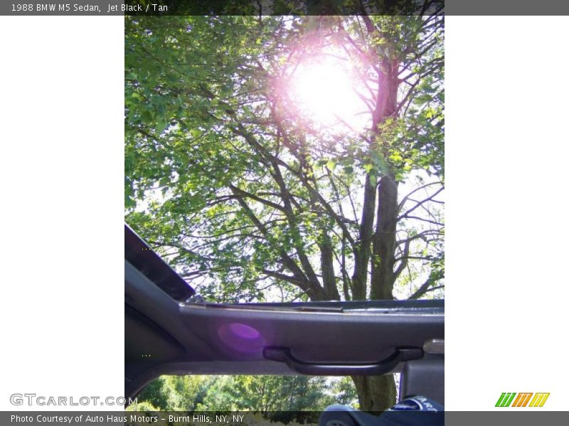 Jet Black / Tan 1988 BMW M5 Sedan