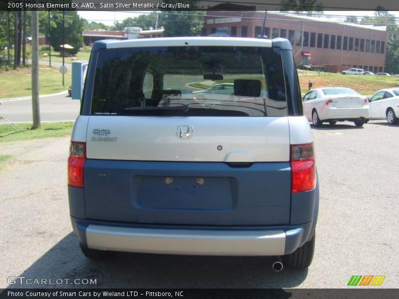 Satin Silver Metallic / Gray/Blue 2005 Honda Element EX AWD