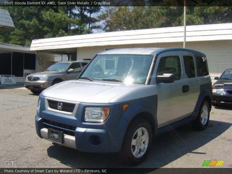 Satin Silver Metallic / Gray/Blue 2005 Honda Element EX AWD