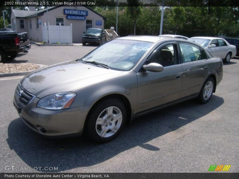 Velvet Beige / Frost Gray 2002 Nissan Altima 2.5 S
