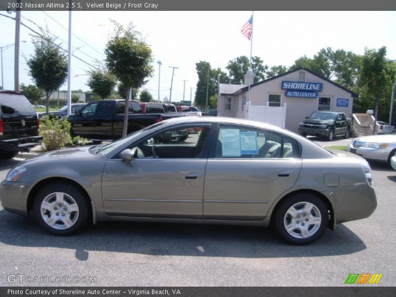 Velvet Beige / Frost Gray 2002 Nissan Altima 2.5 S