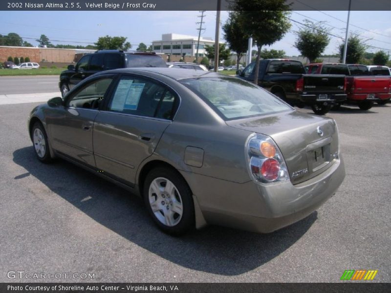 Velvet Beige / Frost Gray 2002 Nissan Altima 2.5 S