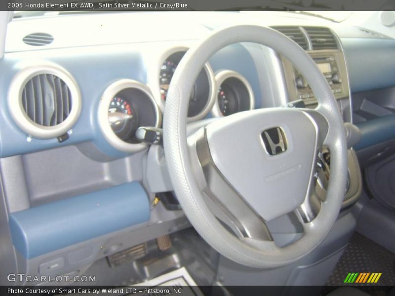 Satin Silver Metallic / Gray/Blue 2005 Honda Element EX AWD