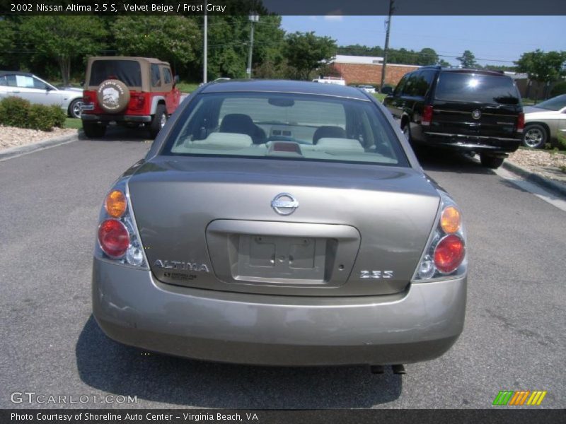 Velvet Beige / Frost Gray 2002 Nissan Altima 2.5 S