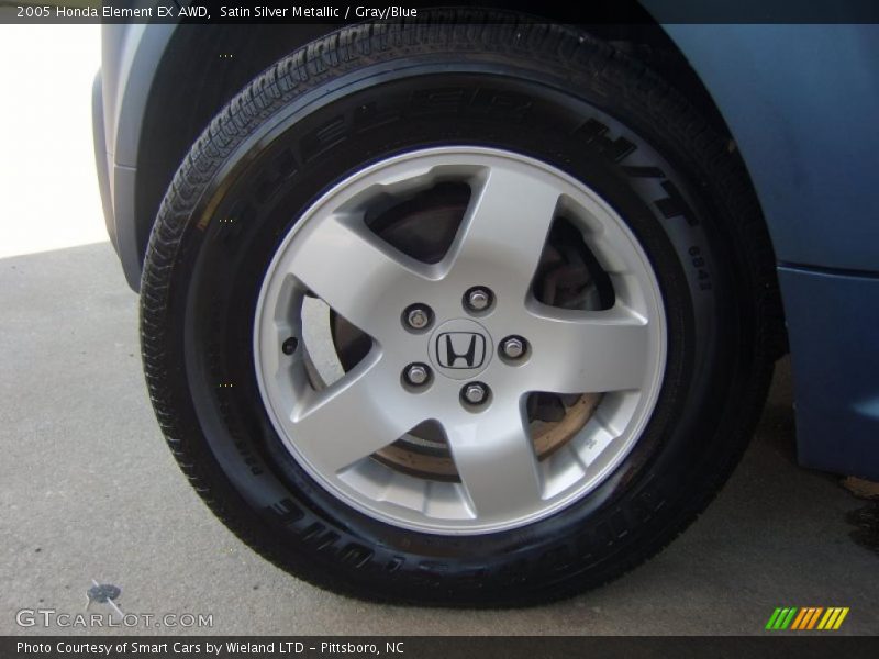 Satin Silver Metallic / Gray/Blue 2005 Honda Element EX AWD