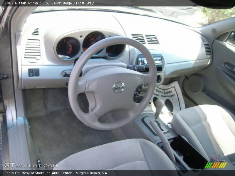 Velvet Beige / Frost Gray 2002 Nissan Altima 2.5 S