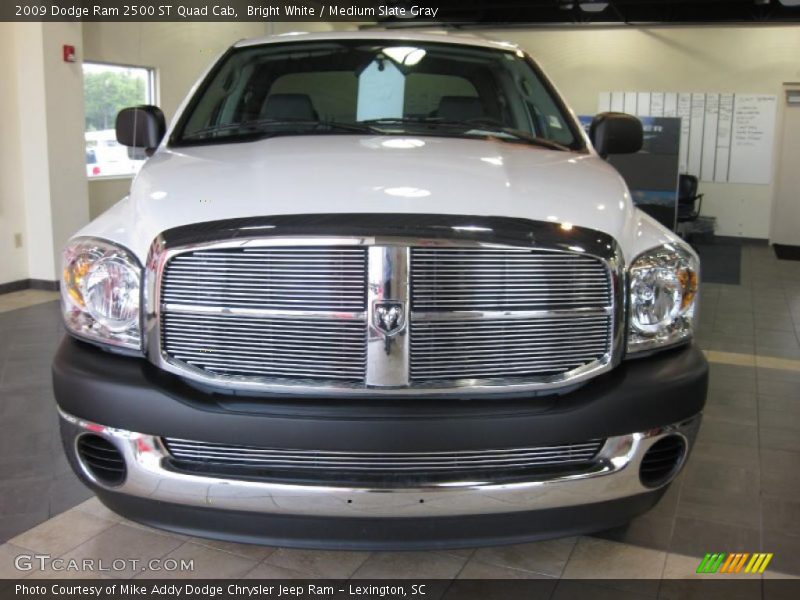 Bright White / Medium Slate Gray 2009 Dodge Ram 2500 ST Quad Cab