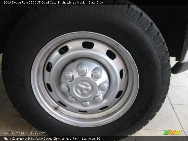 Bright White / Medium Slate Gray 2009 Dodge Ram 2500 ST Quad Cab