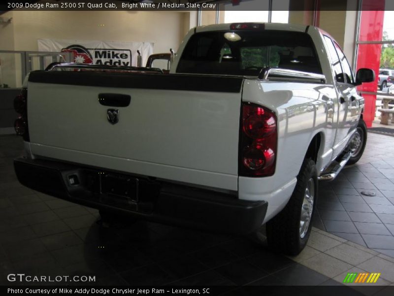 Bright White / Medium Slate Gray 2009 Dodge Ram 2500 ST Quad Cab