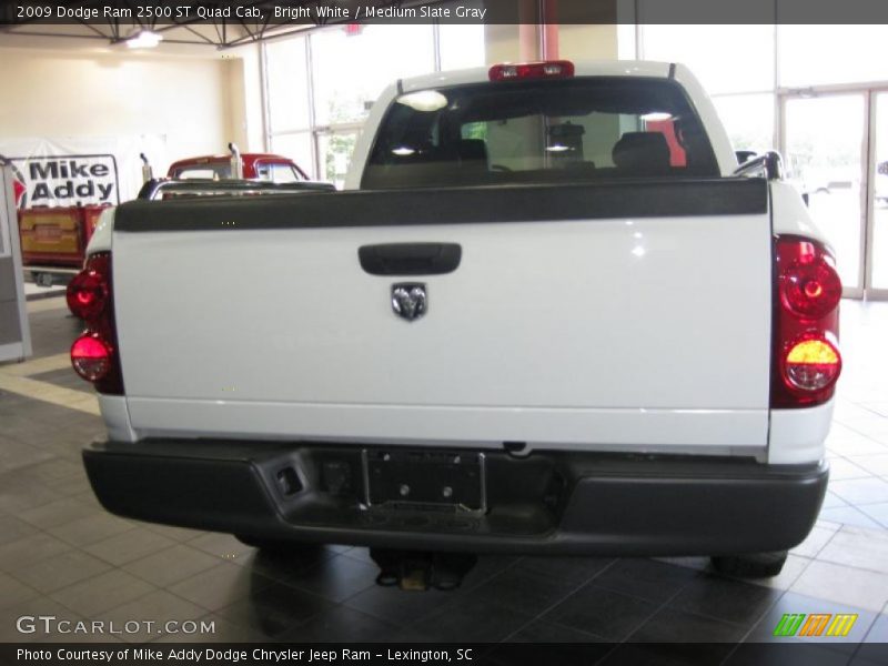 Bright White / Medium Slate Gray 2009 Dodge Ram 2500 ST Quad Cab
