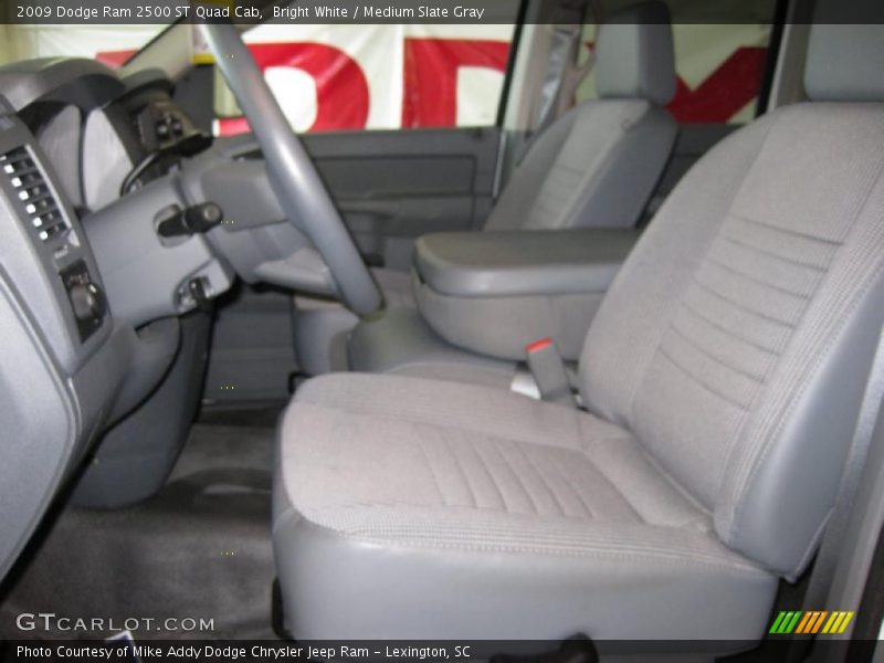 Bright White / Medium Slate Gray 2009 Dodge Ram 2500 ST Quad Cab