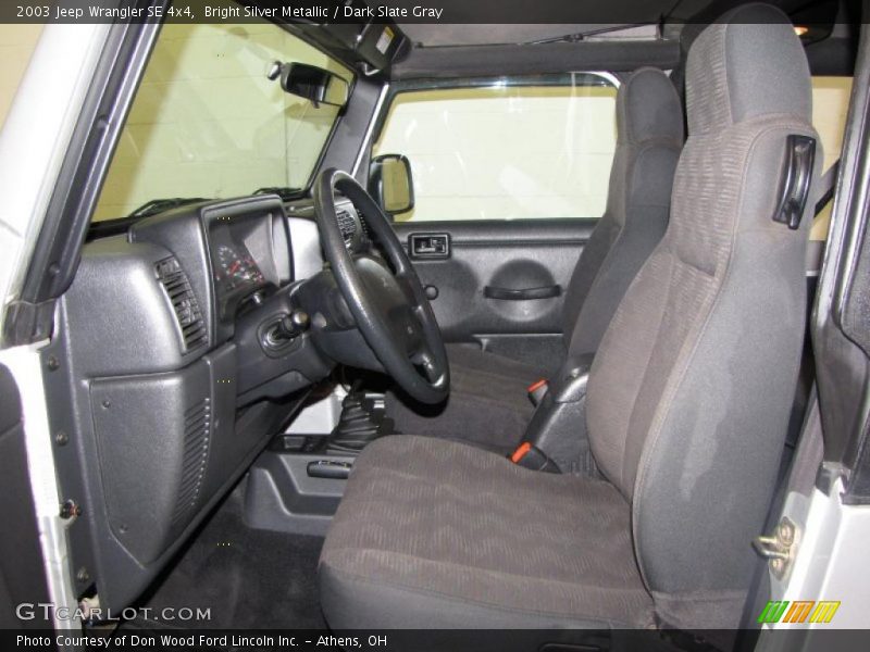 Bright Silver Metallic / Dark Slate Gray 2003 Jeep Wrangler SE 4x4