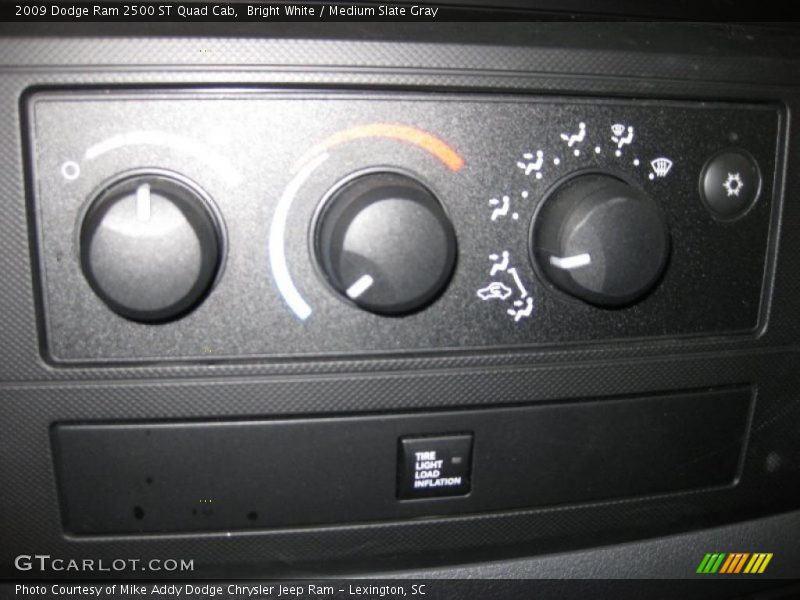 Bright White / Medium Slate Gray 2009 Dodge Ram 2500 ST Quad Cab