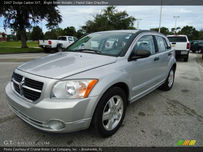 Bright Silver Metallic / Pastel Slate Gray/Blue 2007 Dodge Caliber SXT