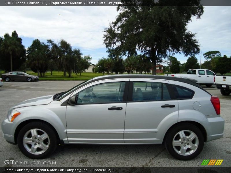 Bright Silver Metallic / Pastel Slate Gray/Blue 2007 Dodge Caliber SXT