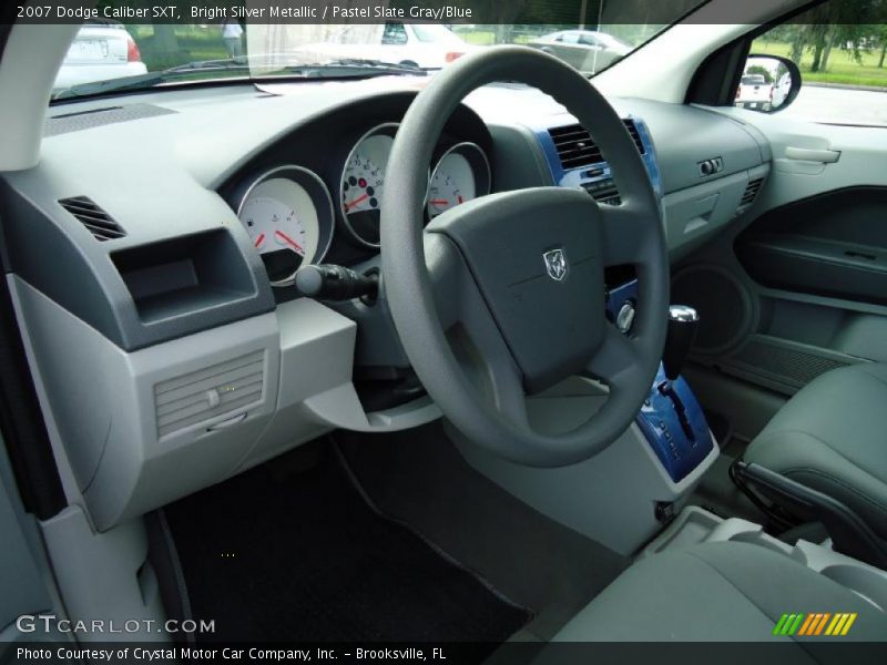 Bright Silver Metallic / Pastel Slate Gray/Blue 2007 Dodge Caliber SXT