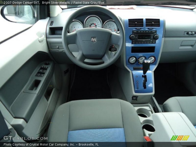 Bright Silver Metallic / Pastel Slate Gray/Blue 2007 Dodge Caliber SXT