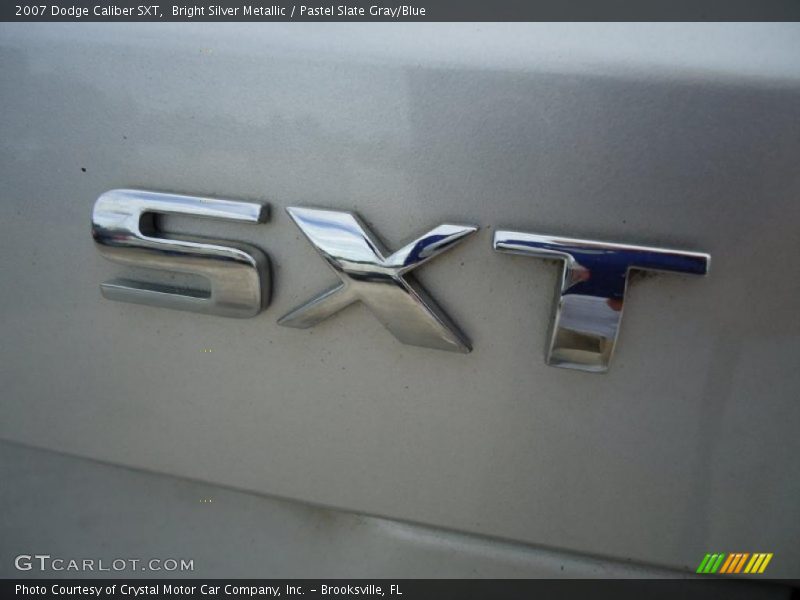 Bright Silver Metallic / Pastel Slate Gray/Blue 2007 Dodge Caliber SXT