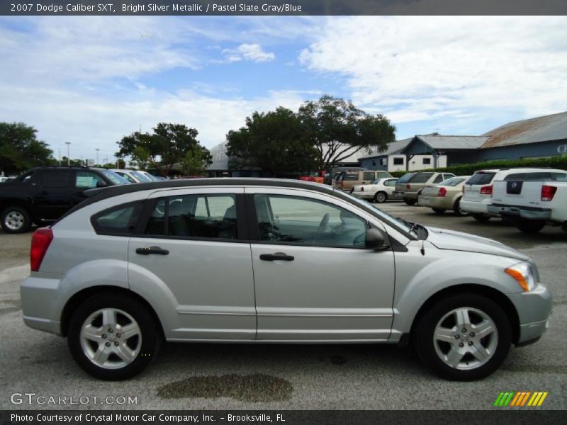 Bright Silver Metallic / Pastel Slate Gray/Blue 2007 Dodge Caliber SXT