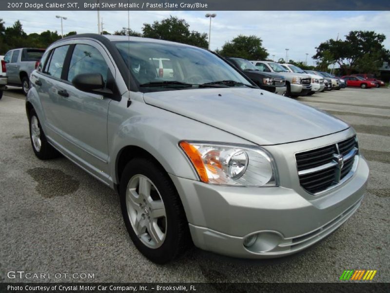 Bright Silver Metallic / Pastel Slate Gray/Blue 2007 Dodge Caliber SXT