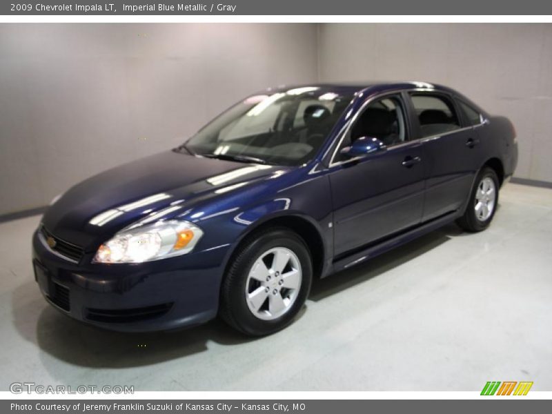 Imperial Blue Metallic / Gray 2009 Chevrolet Impala LT