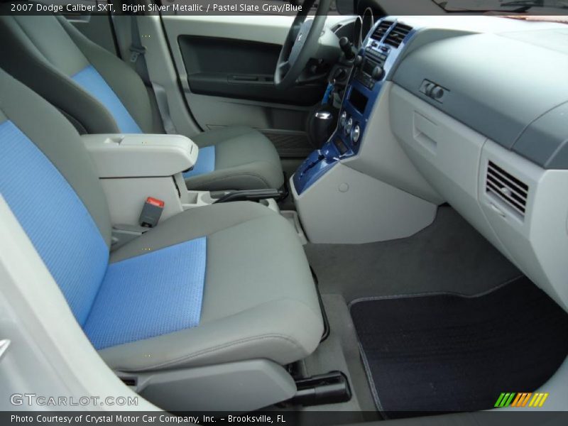 Bright Silver Metallic / Pastel Slate Gray/Blue 2007 Dodge Caliber SXT