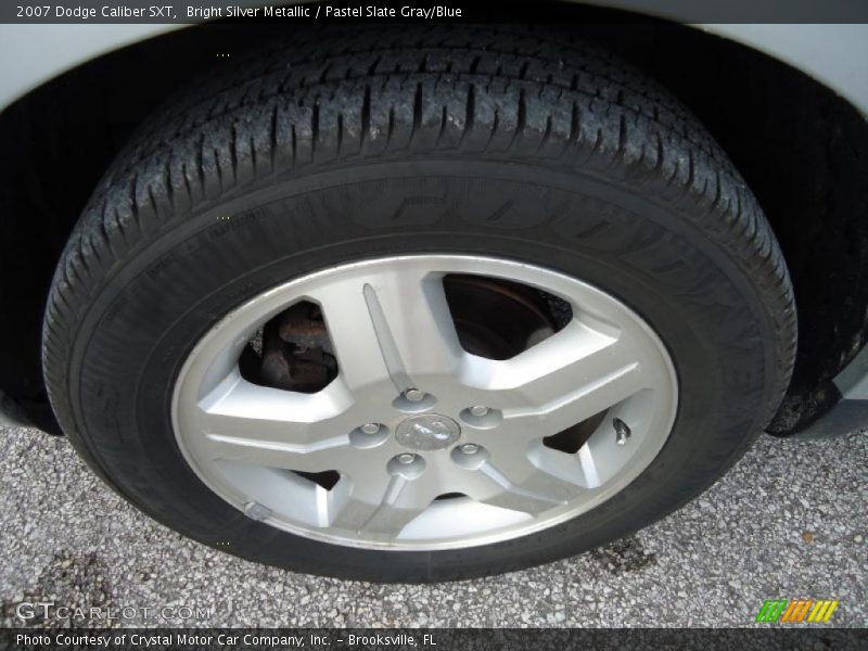 Bright Silver Metallic / Pastel Slate Gray/Blue 2007 Dodge Caliber SXT