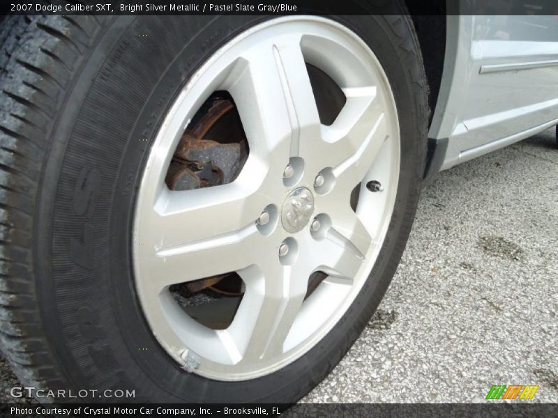 Bright Silver Metallic / Pastel Slate Gray/Blue 2007 Dodge Caliber SXT
