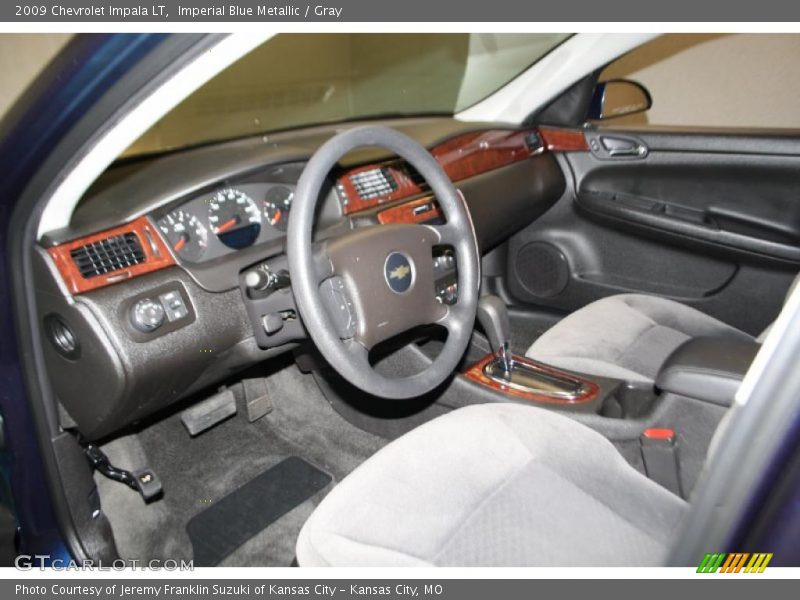 Imperial Blue Metallic / Gray 2009 Chevrolet Impala LT