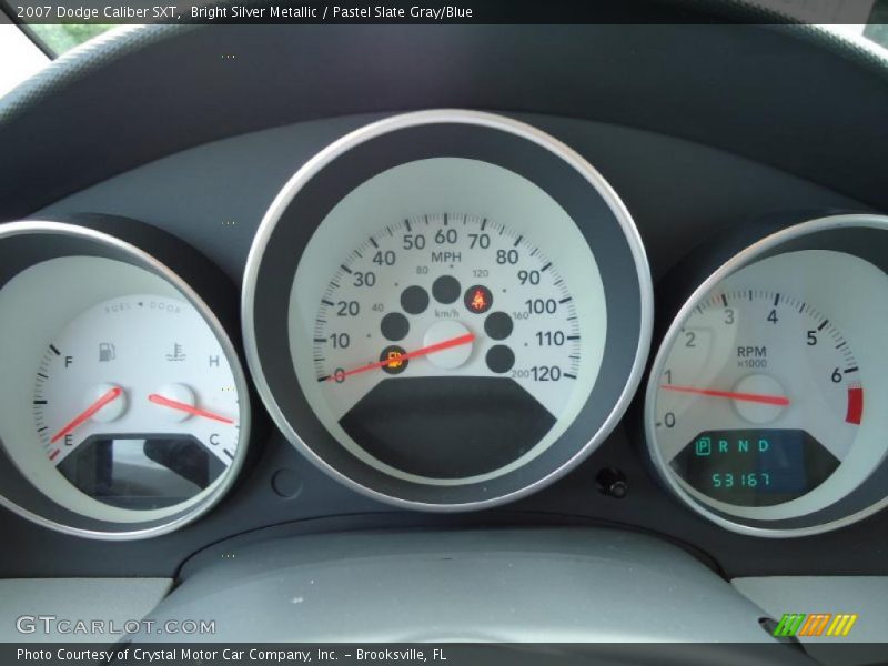 Bright Silver Metallic / Pastel Slate Gray/Blue 2007 Dodge Caliber SXT