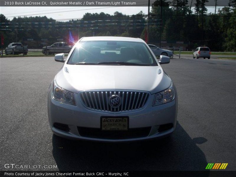 Quicksilver Metallic / Dark Titanium/Light Titanium 2010 Buick LaCrosse CX