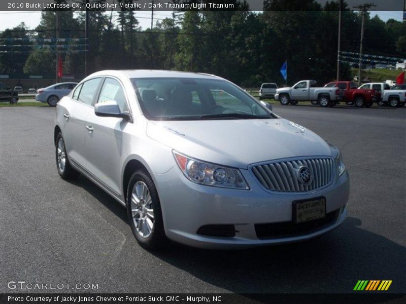 Quicksilver Metallic / Dark Titanium/Light Titanium 2010 Buick LaCrosse CX