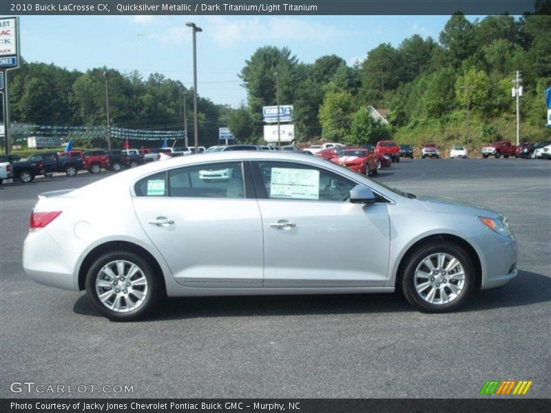 Quicksilver Metallic / Dark Titanium/Light Titanium 2010 Buick LaCrosse CX
