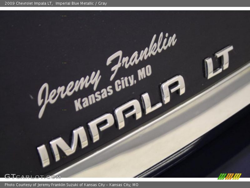 Imperial Blue Metallic / Gray 2009 Chevrolet Impala LT