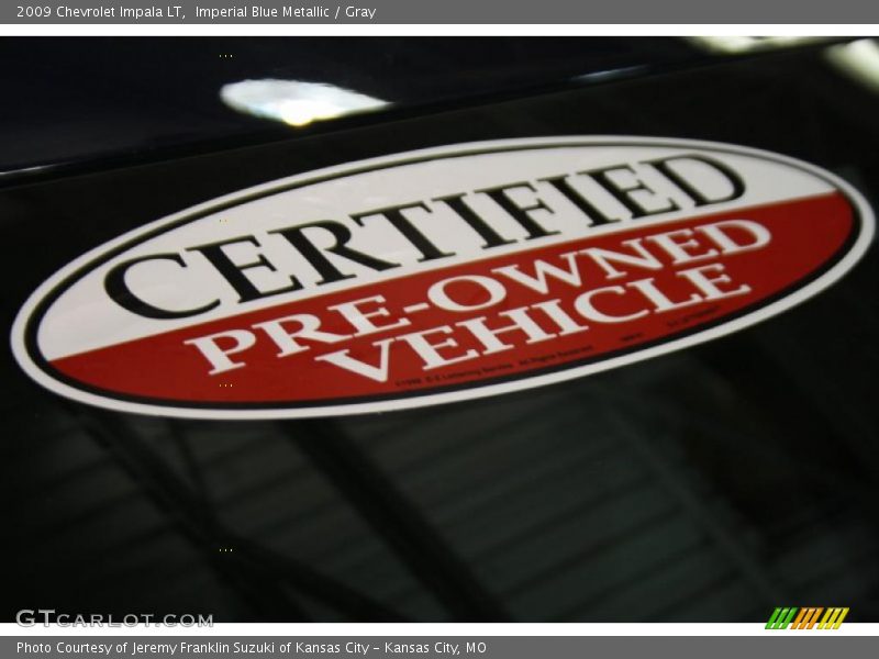 Imperial Blue Metallic / Gray 2009 Chevrolet Impala LT
