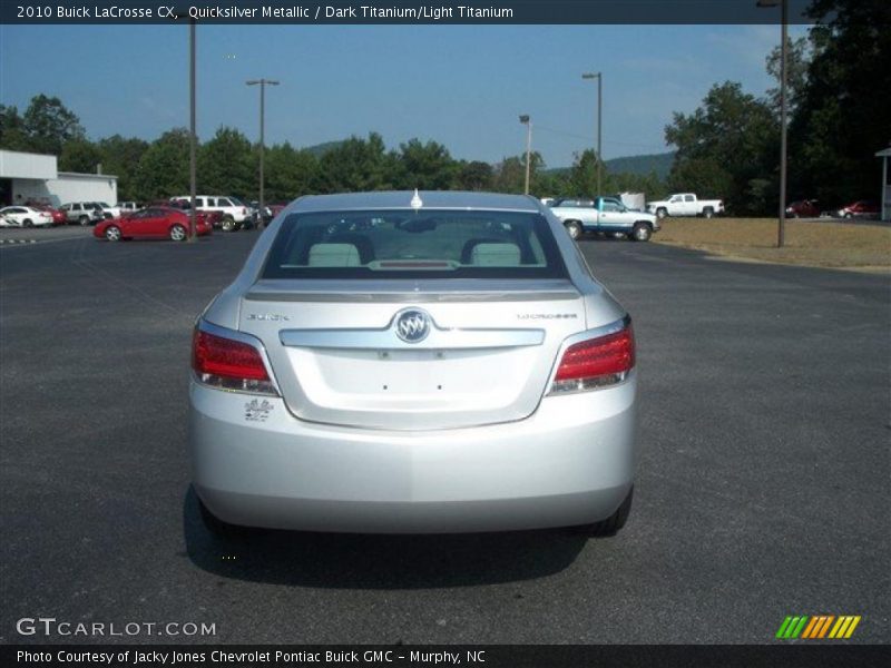 Quicksilver Metallic / Dark Titanium/Light Titanium 2010 Buick LaCrosse CX