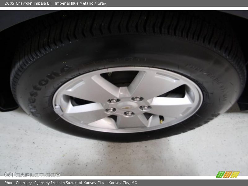 Imperial Blue Metallic / Gray 2009 Chevrolet Impala LT
