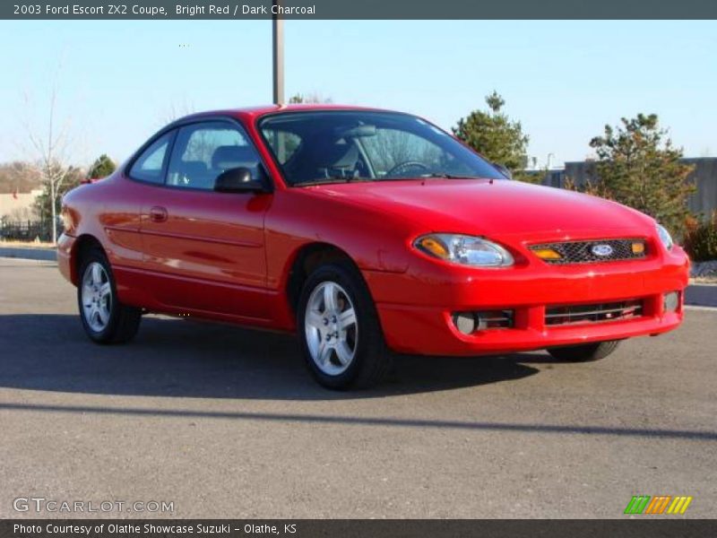 Bright Red / Dark Charcoal 2003 Ford Escort ZX2 Coupe