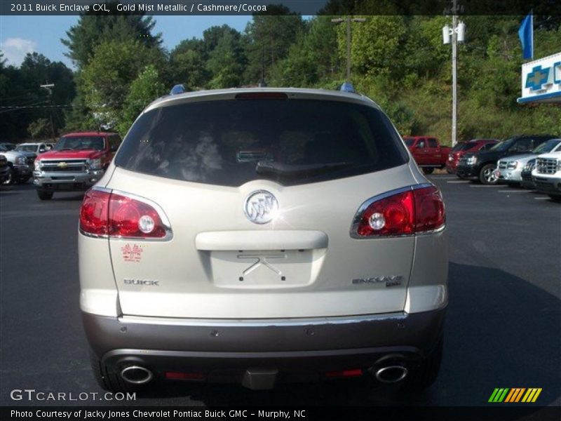 Gold Mist Metallic / Cashmere/Cocoa 2011 Buick Enclave CXL
