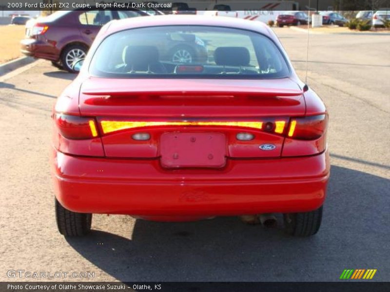 Bright Red / Dark Charcoal 2003 Ford Escort ZX2 Coupe