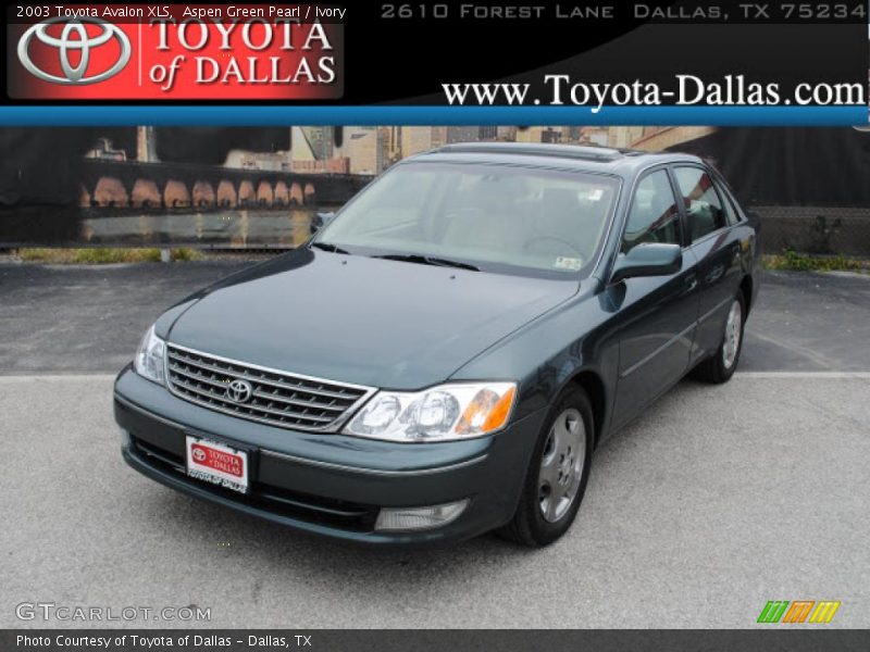 Aspen Green Pearl / Ivory 2003 Toyota Avalon XLS