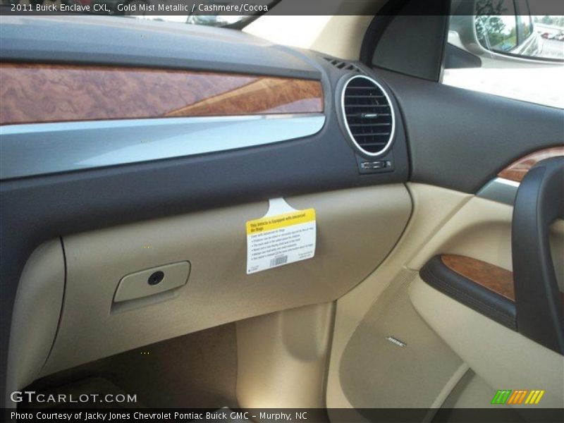 Gold Mist Metallic / Cashmere/Cocoa 2011 Buick Enclave CXL